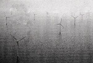 ベスタス社のタービンが使用されている英国のケンティシュ・フラッツ風力発電所(同社提供)